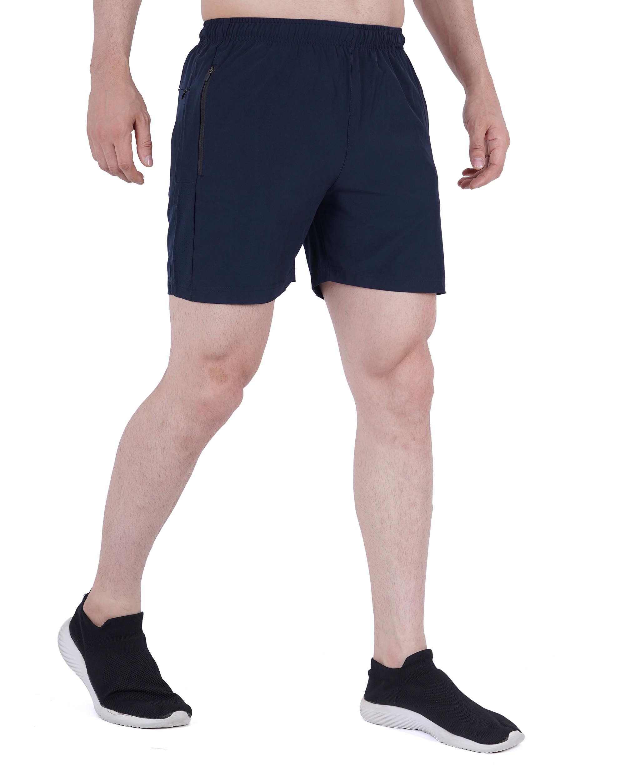 Buy NAVYFIT Fabrics Lightweight Dark Blue Shorts NAVYFIT